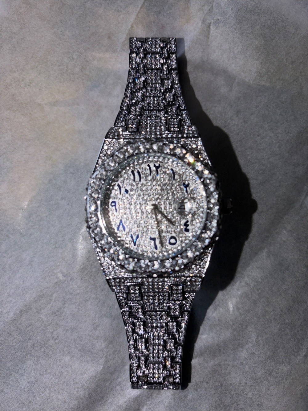 Classic Silver Crystal Pavé Women's Watch - Silver